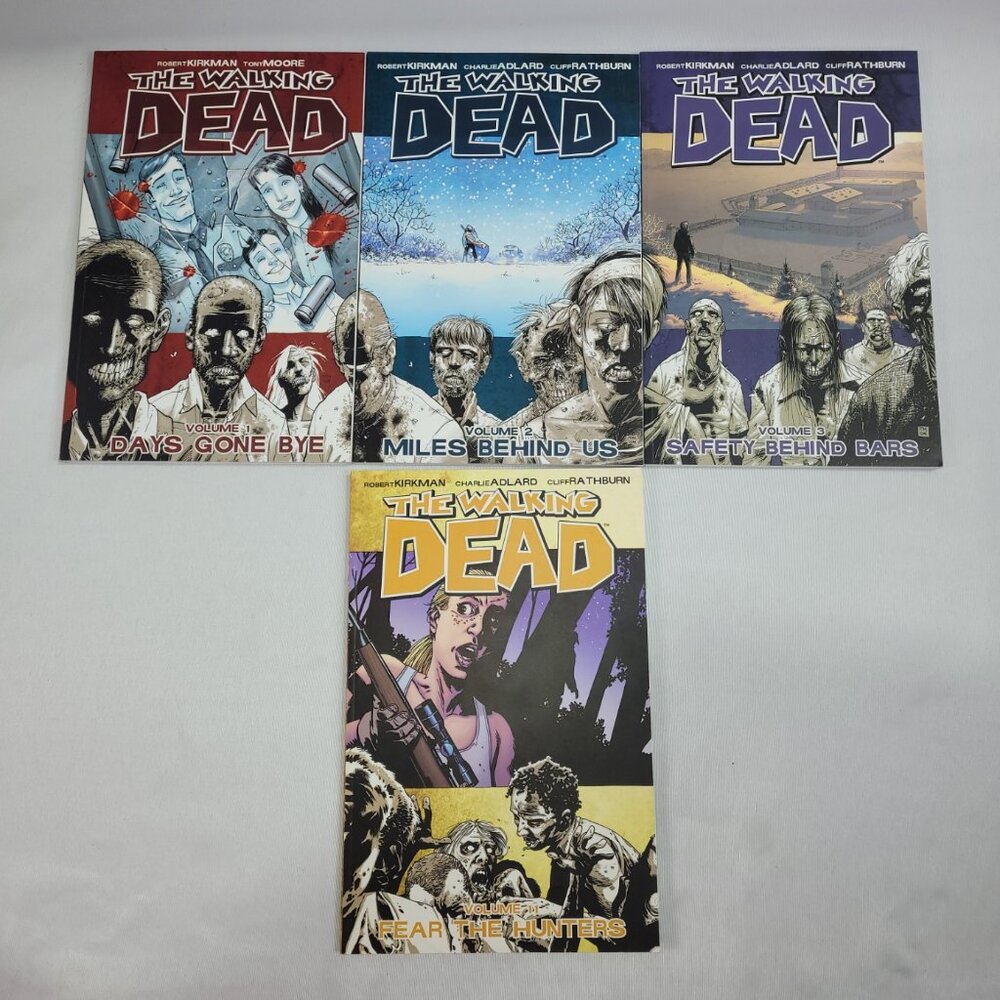 The Walking Dead Book 1-3 & 11 Horror Softcover Comic Graphic Novel